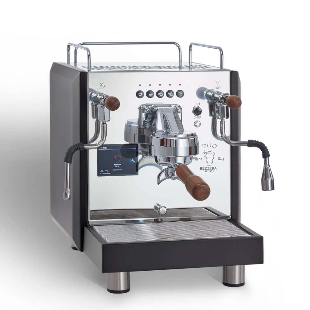 Bezzera Duo - Dual Boiler Siebträgermaschine DE-Version (Halbautomatisch)-Schwarz