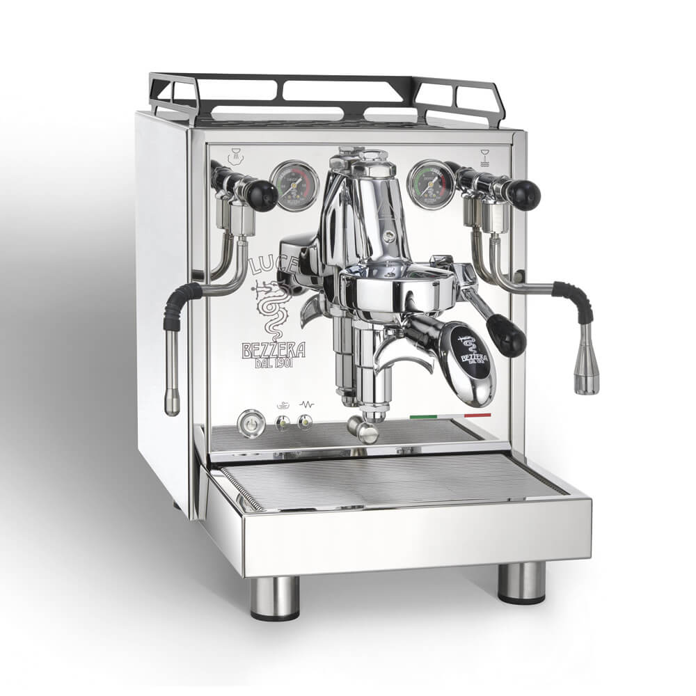 Bezzera Luce S ohne PID Siebtraegermaschine Edelstahl