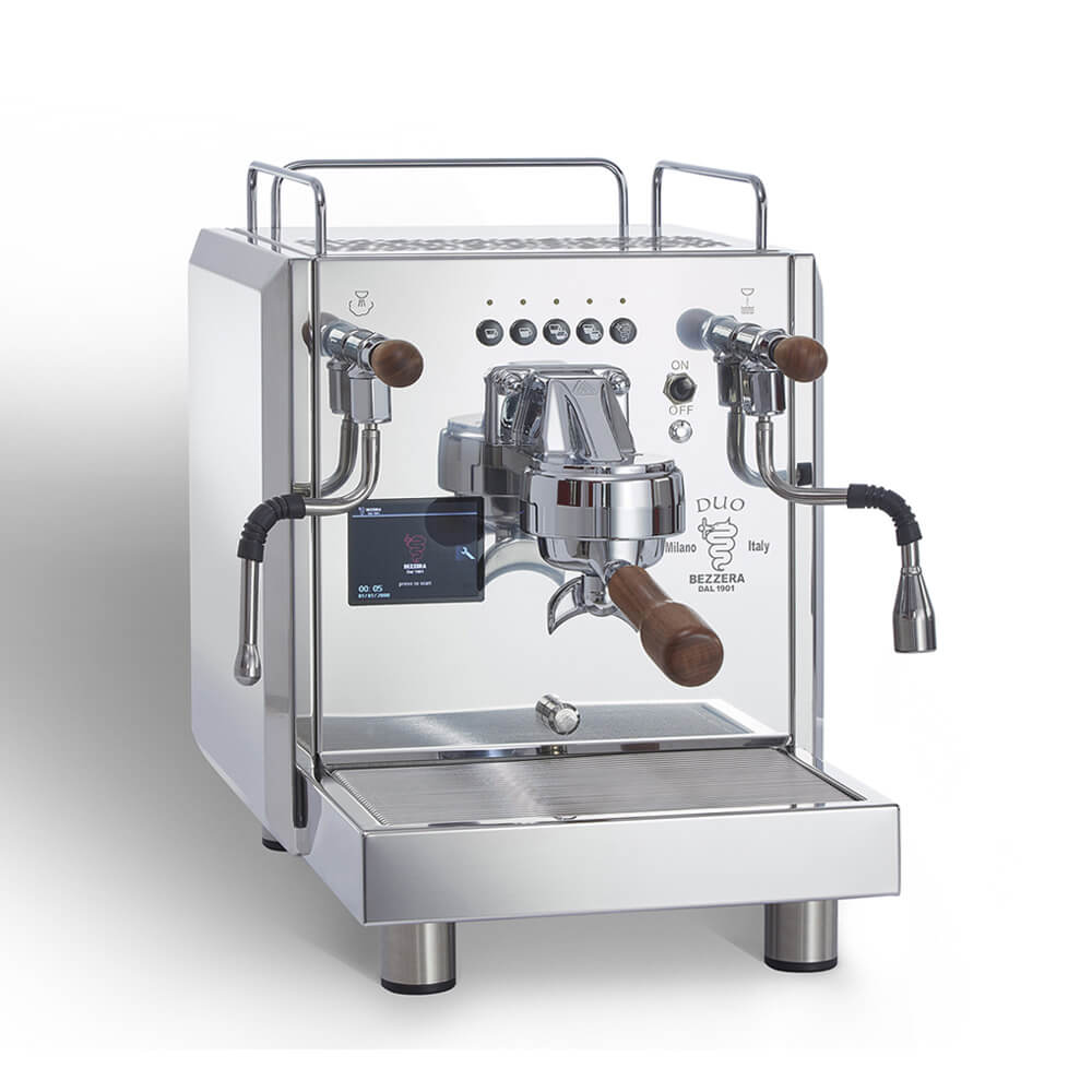 Bezzera Duo - Dual Boiler Siebträgermaschine DE-Version (Halbautomatisch)-Inox