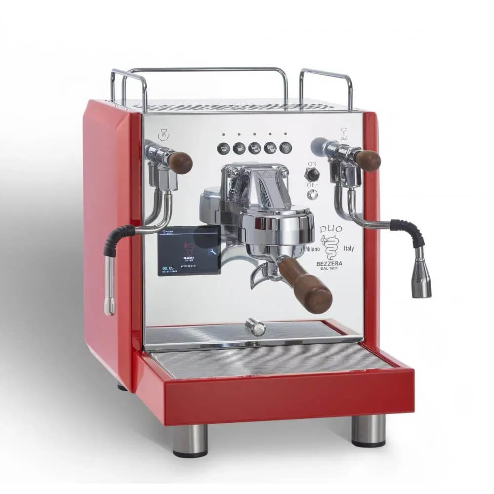 Bezzera Duo - Dual Boiler Siebträgermaschine DE-Version (Halbautomatisch)-Rot