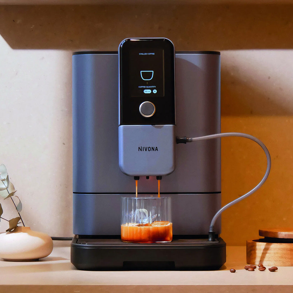 Nivona 8107 RomaticaPlus Cold Brew Kaffeevollautomat Perlenblau